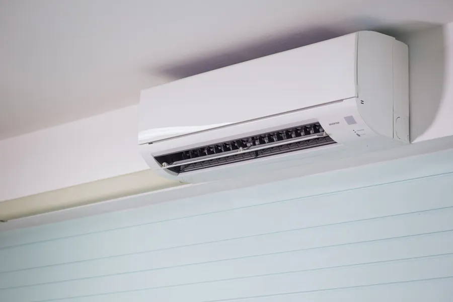 Clean ductless mini-split indoor unit installation